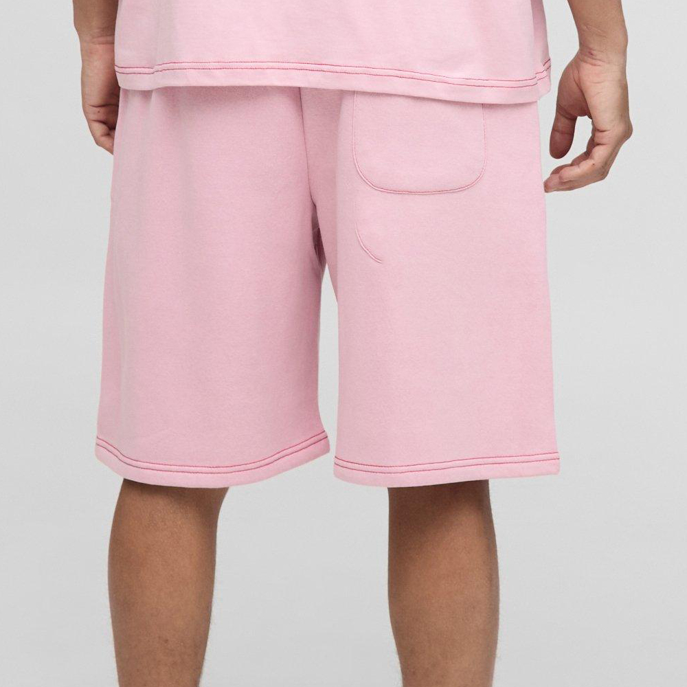 Baggy Long Length Nylon Cargo Shorts