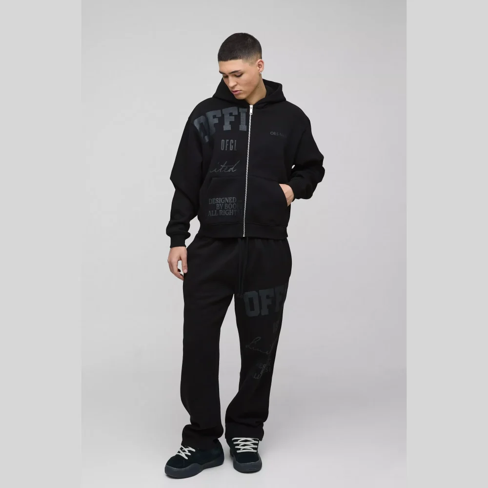 Oversized Interlock T-shirt And Jogger Tracksuit