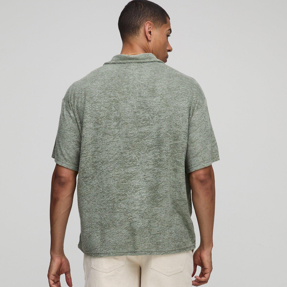 Regular Fit Stripe Long Sleeve Rugby Polo